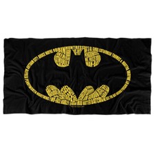 Batman Word Logo Officially Licensed Beach Towel 30"x60"