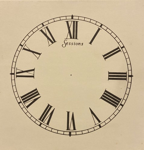 Antique Sessions 8 Day Mantle Clock Face - Roman Numerals - 125mm Diameter