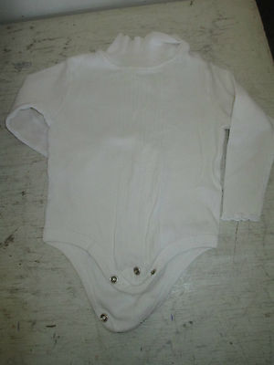 Girls Kid Connection 24Mths White Long Sleeve One Piece