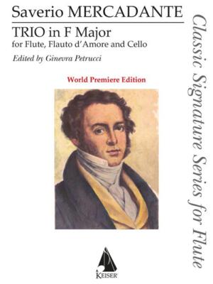 Trio in F for Flute, Flauto D'amore (or Alto Flute), and Cello Score and Pa