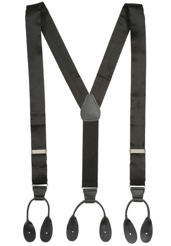 HOLD'EM 100% Silk Suspenders For Men Y-Back Button End Made in USA – Many Colors - Picture 8 of 31