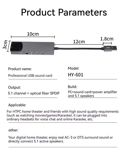 Usb Optische Spdif Soundkarte Pc Externe Unterstützung Ac-3 Dts 5.1 Kanal - Photo 5/16