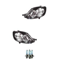 Halogen Scheinwerfer Frontscheinwerfer Set H7 FüR VW Golf Plus Inkl. Lampen