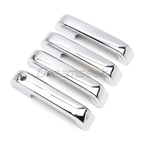 4PCs Car Door Handle Chrome Cover For Ford F150 4DR 2015-2020 Molding Trim - Picture 2 of 7