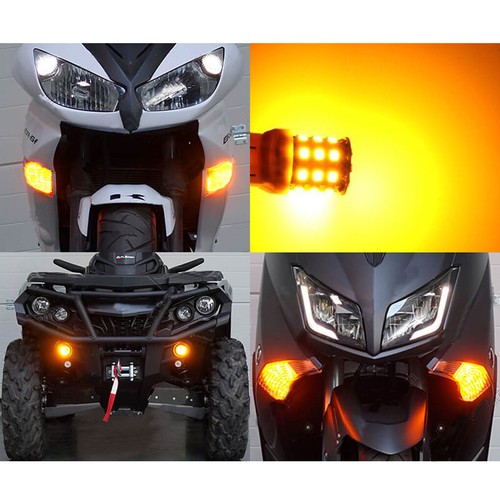 2Pcs Amber LED Front Turn Signal Light Bulbs For 1984-1989 Toyota 4Runner Pickup - Picture 5 of 5
