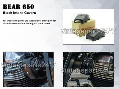 Original Royal Enfield Bear 650 Ansaugdeckel-Kit aus Baustahl, schwarz