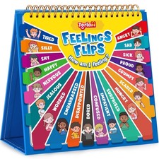 Torlam Feelings Wheel Emotions Book,Calming Down Corner Items Feelings Chart