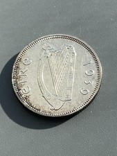 IRELAND-SILVER  SHILLING 1939 Mintage 1 140 000  AU Details. W. 5.65 g. 0.1364oz