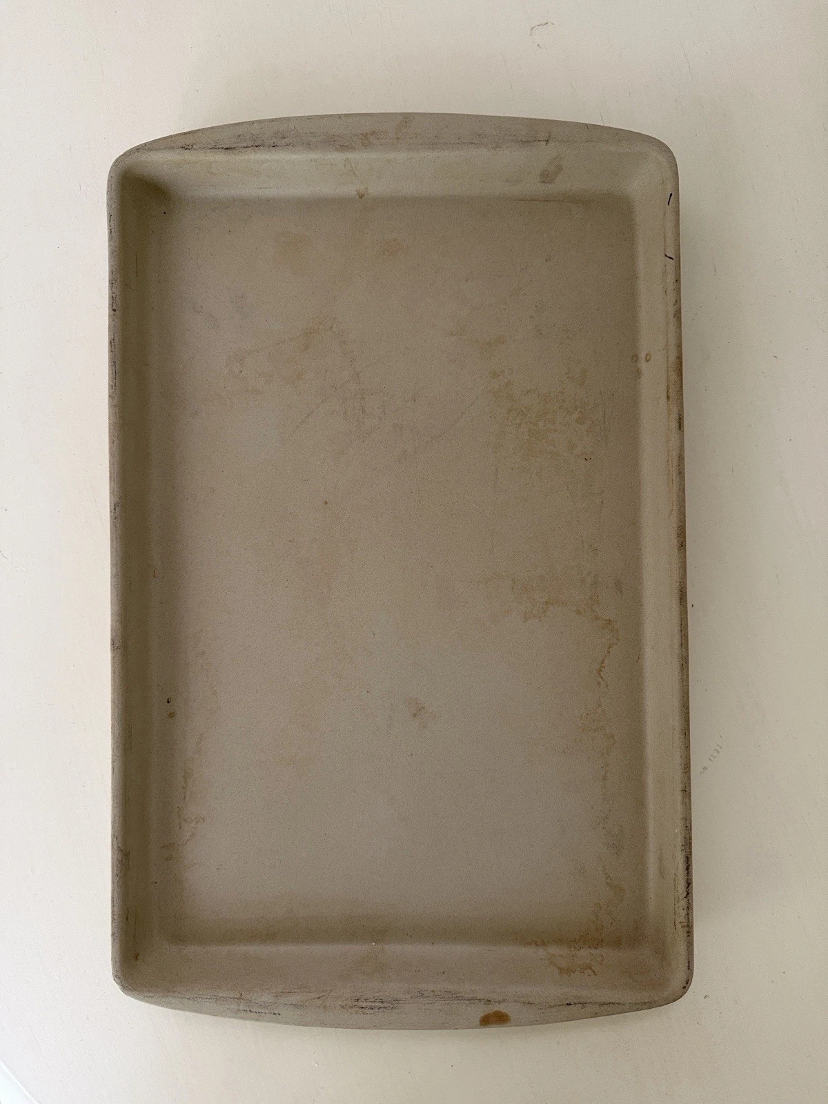 THE PAMPERED CHEF Family Heritage Stoneware Large 11x17 Cookie Baking Sheet USA