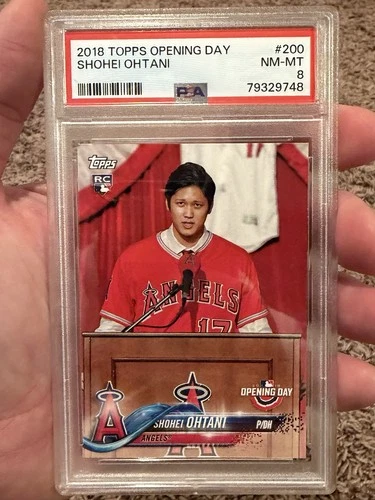 Shohei Ohtani 2018 Topps Opening Day #200 PSA 8