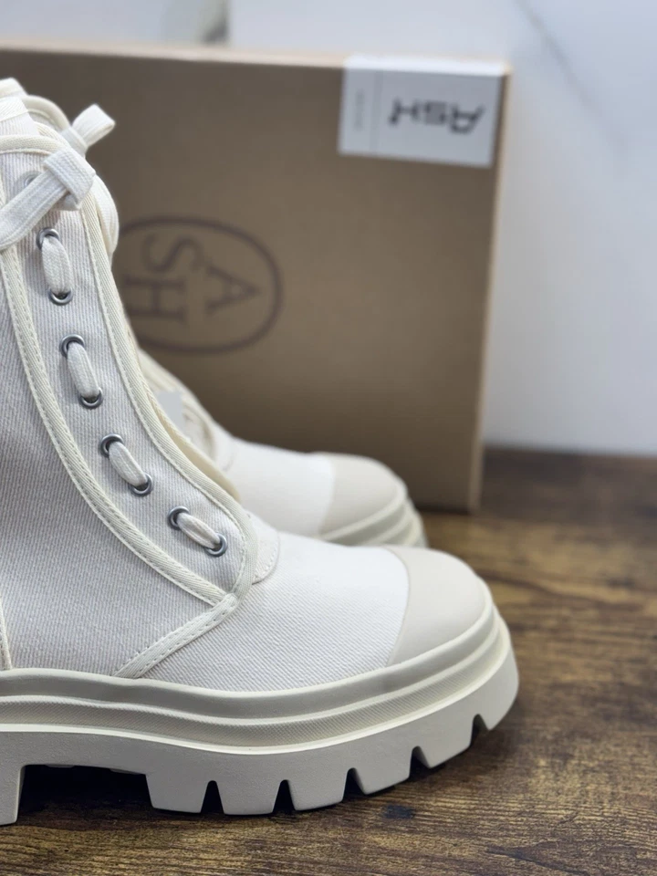 Botas Ash Phoenix Anfibio Color Talco Ash Mujer 36 - Imagen 4 de 4