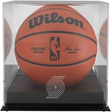 Portland Trail Blazers Black Base Team Logo Basketball Case with Mirrored Back