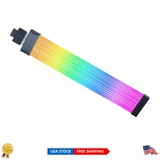 Seamless Wireless RGB Power Extension Cable - 12W, 370mm Length for ATX Systems