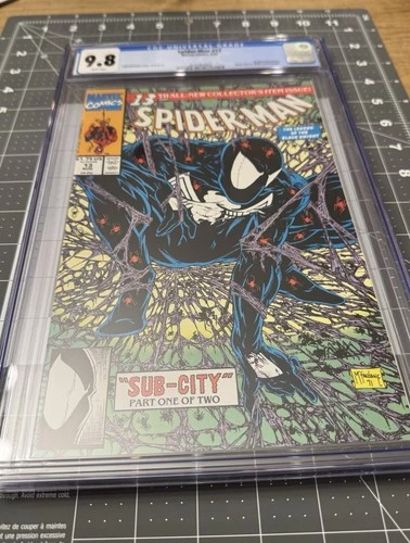 Spider-Man #13 CGC 9.8 Todd McFarlane cover 1991 Sub City Black Suit Spider