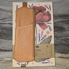 Denik Notebook & Pouch Set BNWT – 5.25"x8.25" Journal 144 Lined Pages + Vegan...