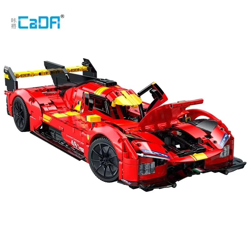 CaDA C61072W RC Sports Car 1:10 V6 Race Car Technic Car Building Block Gift - Image 2 of 4