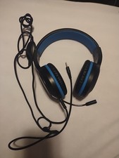 Partially Working Blue And Black Masacegon Gaming Headphones With A Microphone