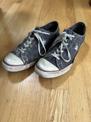 Converse Vintage One Star Men's Blue Canvas Low Top Lace-Up Sneakers US 10.5
