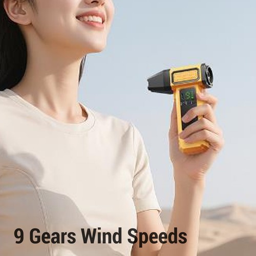Electric Air Duster Rechargeable Cordless Dust Blower 9 Gears Adjustable LED - Afbeelding 4 van 24