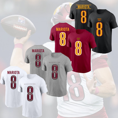 HOT ITEM! Marcus Mariota #8 Washington Commanders Name & Number S 5XL for Fan