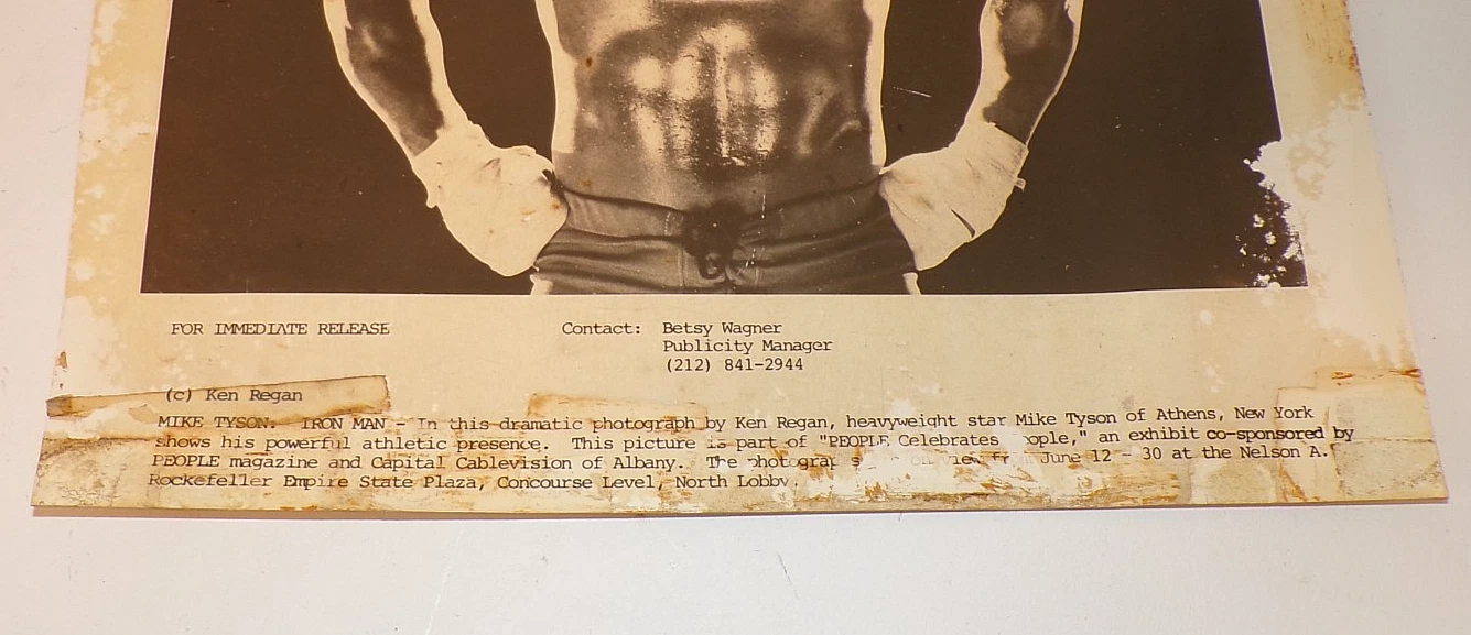 本物 1986年 6月12日 アイアンマイクタイソン アメージングヴィンテージプレス写真 Ken Regan 8x9 - 画像3/7