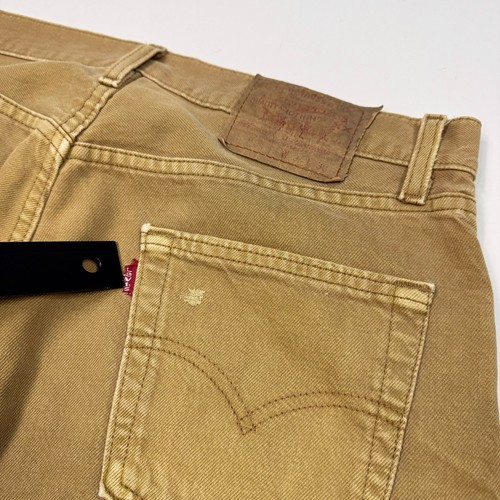 Vintage Levis 501 Jeans Mens Size 34 Straight Fit Button Fly Brown Made in USA - Picture 4 of 10