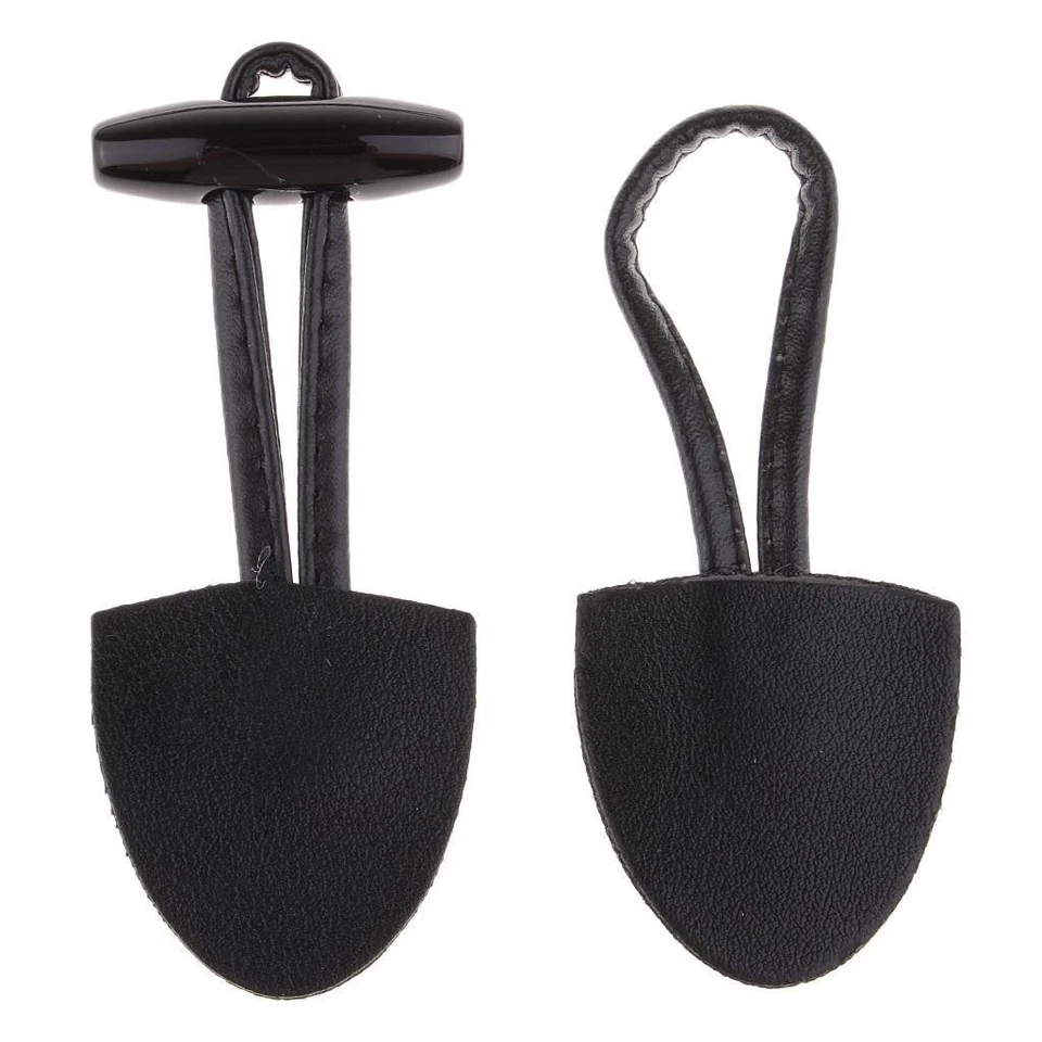 Pair of 6 Toggle Closure Horn Button for Coat DIY - Image 2 of 4