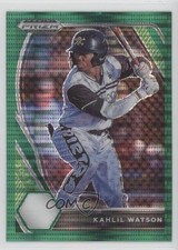 2021 Panini Prizm Draft Picks Green Pulsar Prizm Kahlil Watson #PDP16 2o7