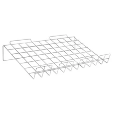 Gray Slatwall Wire Shelf, 22" x 14"