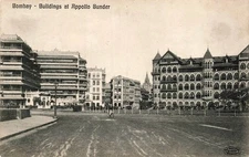 INDIA PHOTO POSTCARD: BOMBAY - BUILDINGS AT APPOLLO BUNDER