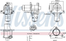 AGR Ventil für NISSAN RENAULT SUZUKI DACIA MICRA III NOTE QASHQAI / +2 I TIIDA