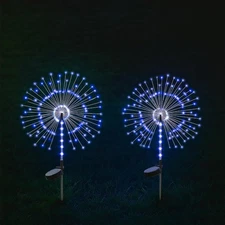 2Pack Garden Decoration Solar Outdoor Light with 240 LEDs, Waterproof Solar F...