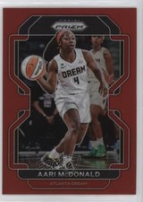 2022 Panini Prizm WNBA Red Prizm 147/199 Aari McDonald #19 00gy