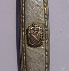Vintage Gentleman's or Ladies Gold Top Fob Pocket Knife with Crest Shield — photo 5