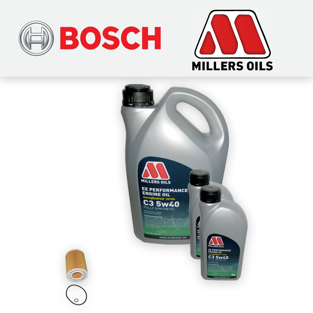SERVICE KIT for BMW 5 SERIES (E39) 520I M54 OIL FILTER +7L 5w40 EE OIL 2000-2004