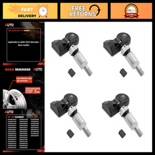 4-Pack Universal TPMS Tire Pressure Sensors for Mercedes Benz 2000-2023, 433MHz/