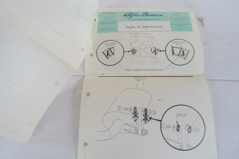 Alfa Romeo Giulia TI supporti sostegno motore di gomma - Immagine 4 di 4