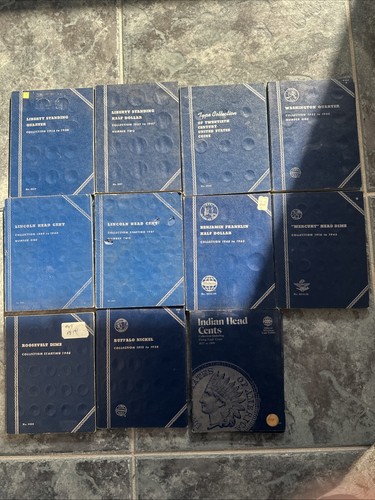 VNTG WHITMAN VARIOUS COIN HOLDERS LOT OF 11 Ask For More Pics Of Needed