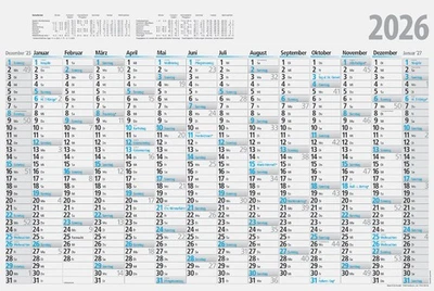 rido idé Wandkalender Plakatkalender 700 x 470 mm gefalzt 2026