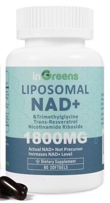 INGREENS LIPOSOMAL NAD+ SYNERGISTIC FORMULA 1800MG SOFTGELS 60CT
