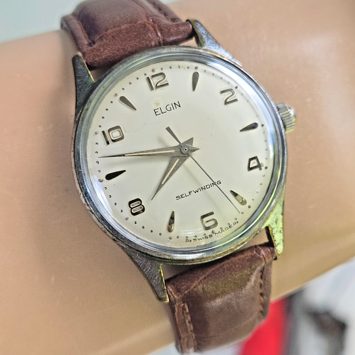 Vintage ELGIN men's automatic watch AS 1700 17Jewels swiss made