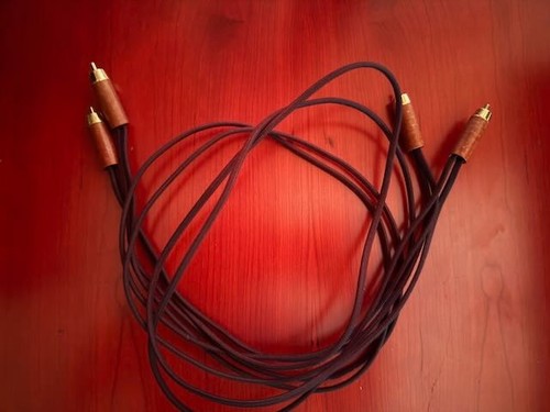 Duelund Coherent Audio Silver Interconnect RCA 1.0m pair 40" Solid Silver 17awg