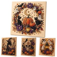 Halloween Pearl Diamond Art Kit For Adults DIY Craft Painting Decor Set