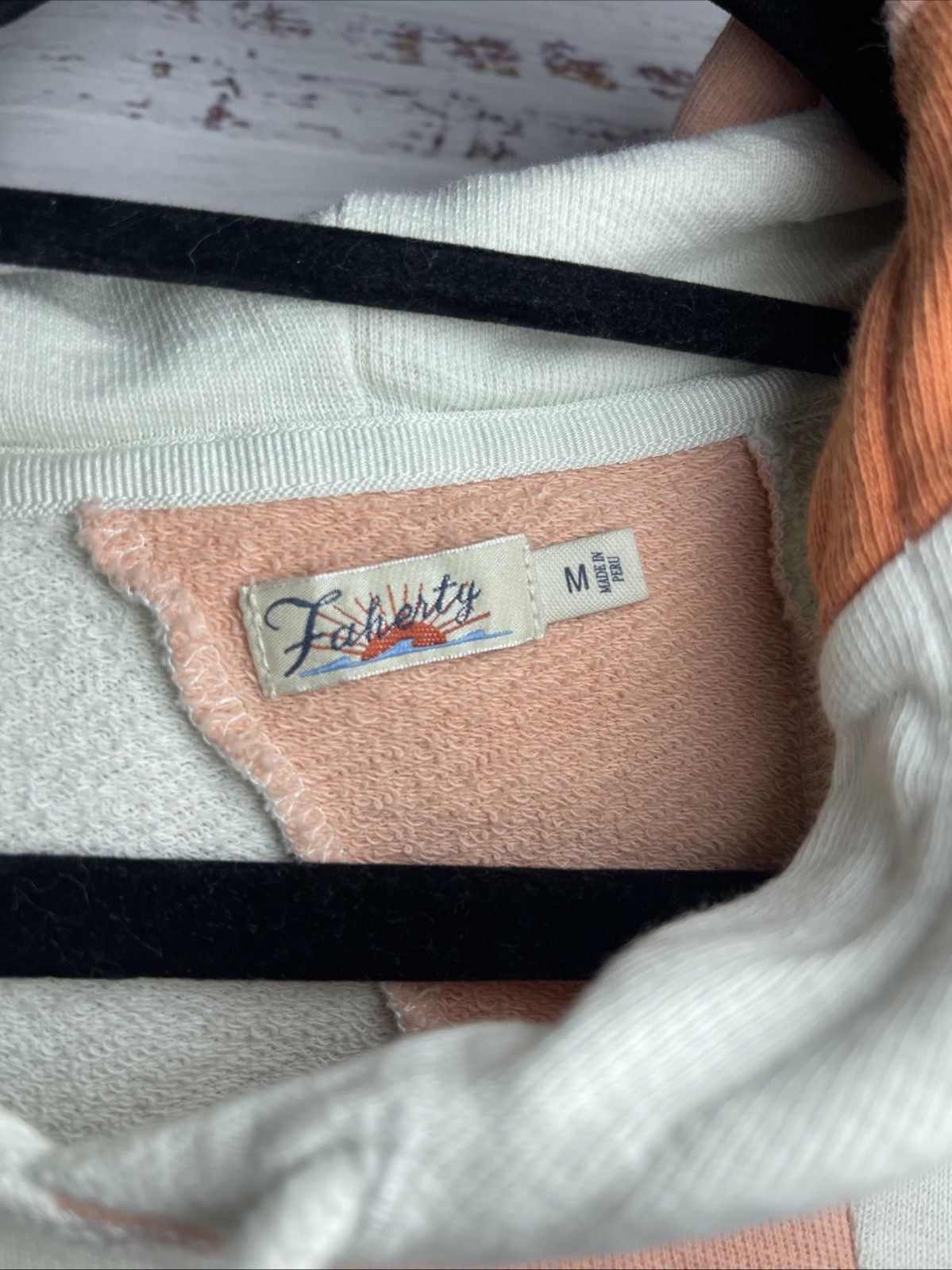 Faherty Soleil Abstract Sun Pullover Sunrise Hood… - image 5