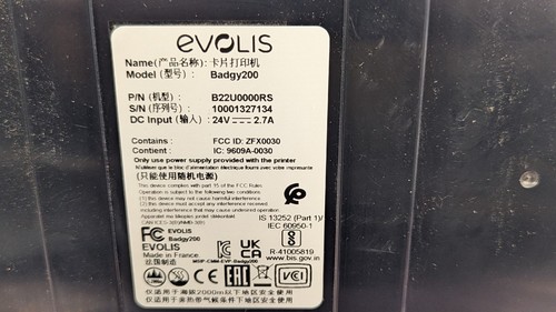 Evolis Badgy200 B22U0000RS 16 MB Color Plastic ID Card Printer + 1000 ID Cards - Picture 23 of 23