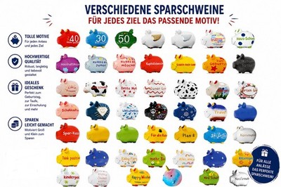 Piggy Bank KCG Ceramic Pig Money Container Approx 12x9CM