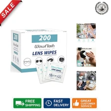 Convenient 200 Count Lens Cleaning Wipes - Scratch-Free for Sunglasses & Goggles