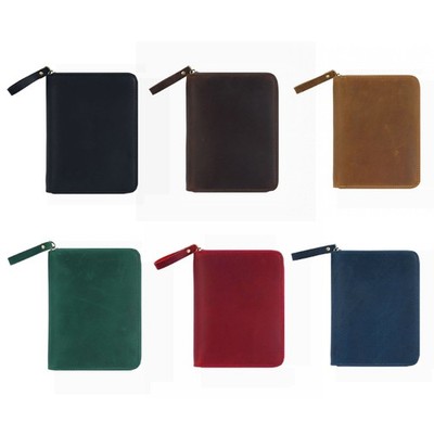 Leather Cover for 3.5x5.5Inch Field Notes Handmade Zippered Leather Cover