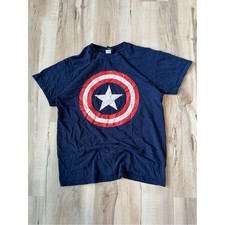 Marvel Captain America Shield Logo T Shirt Me...