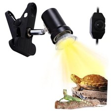 Reptile Heat Lamp, UVA UVB Light for Aquarium Turtle Tank, Lamp Holder C 1 Bulb